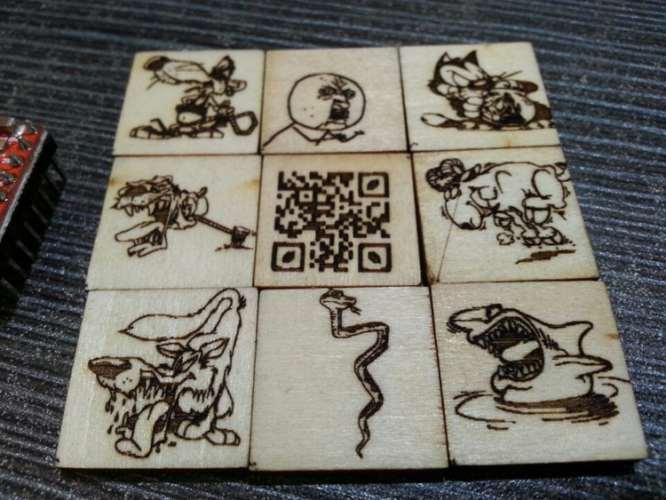 激光打印樣品